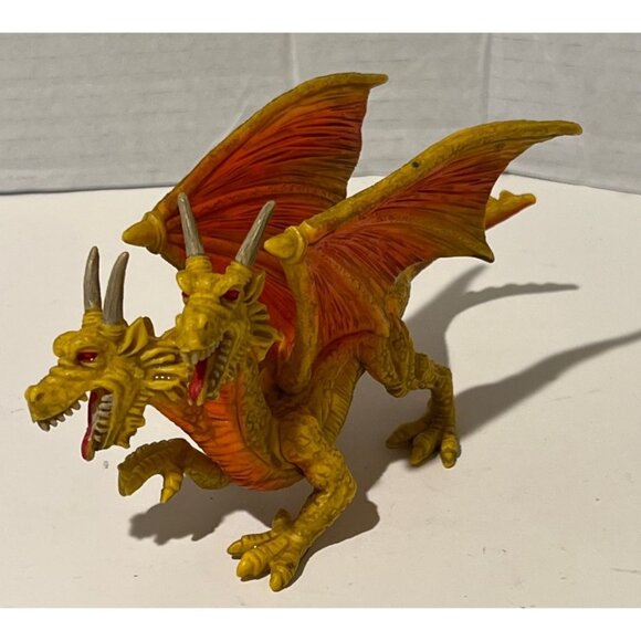 5 Vintage 1980’s & 1990's PVC Hydra Two & Three-Headed Mythical Dragon‎ Figures - Picture 6 of 7